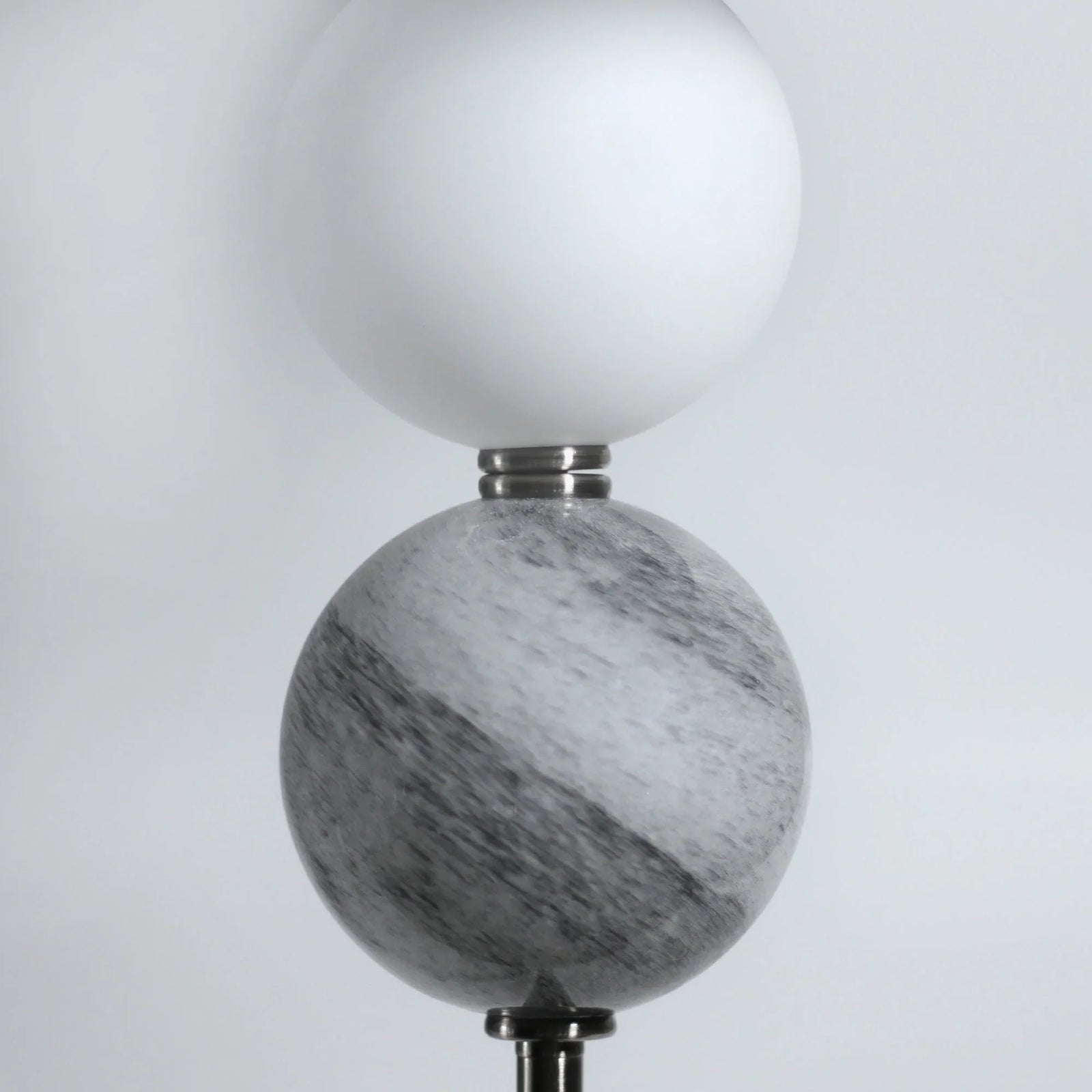 Murano Floor Lamp - Brass/Pewter