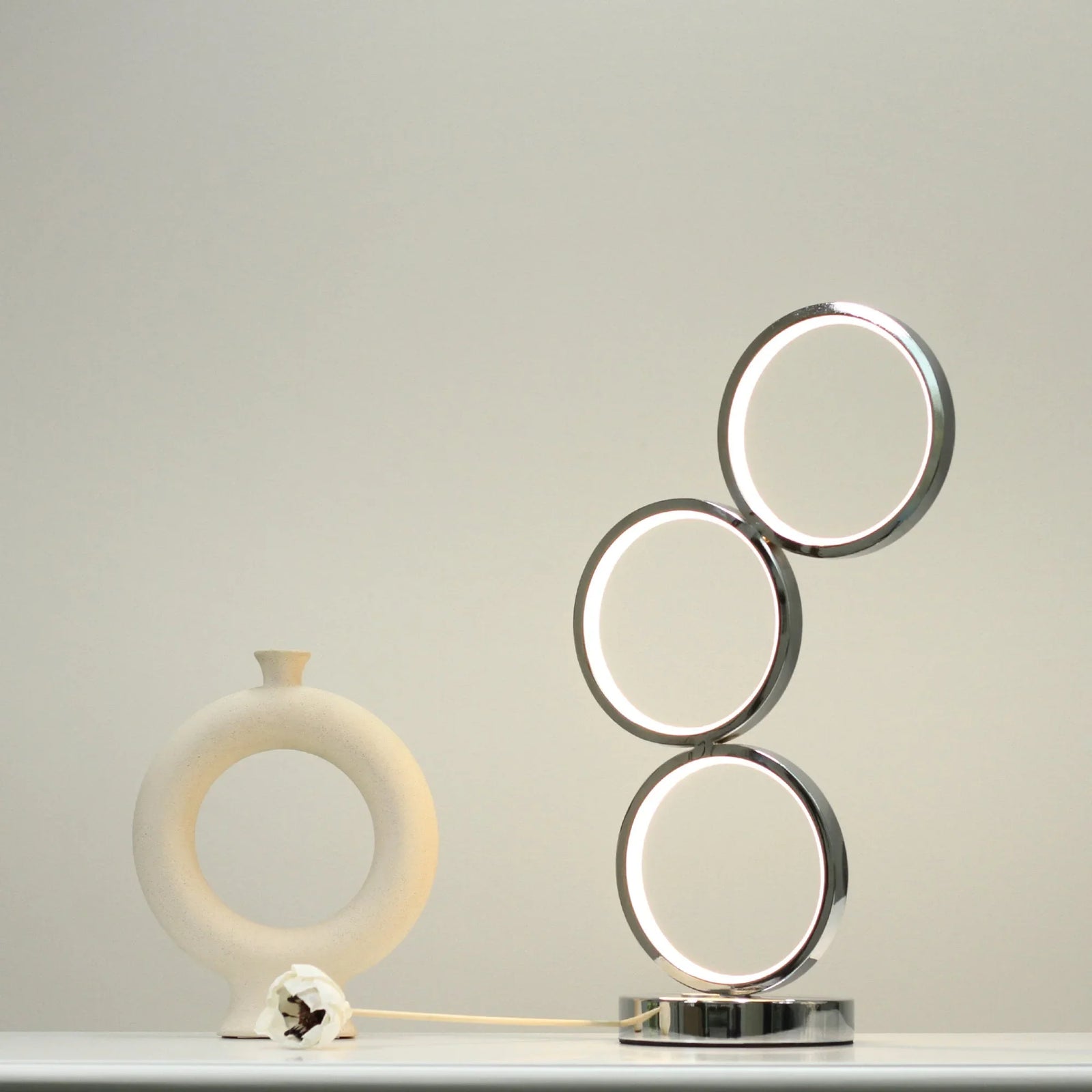 Iva LED Touch Table Lamp - Chrome