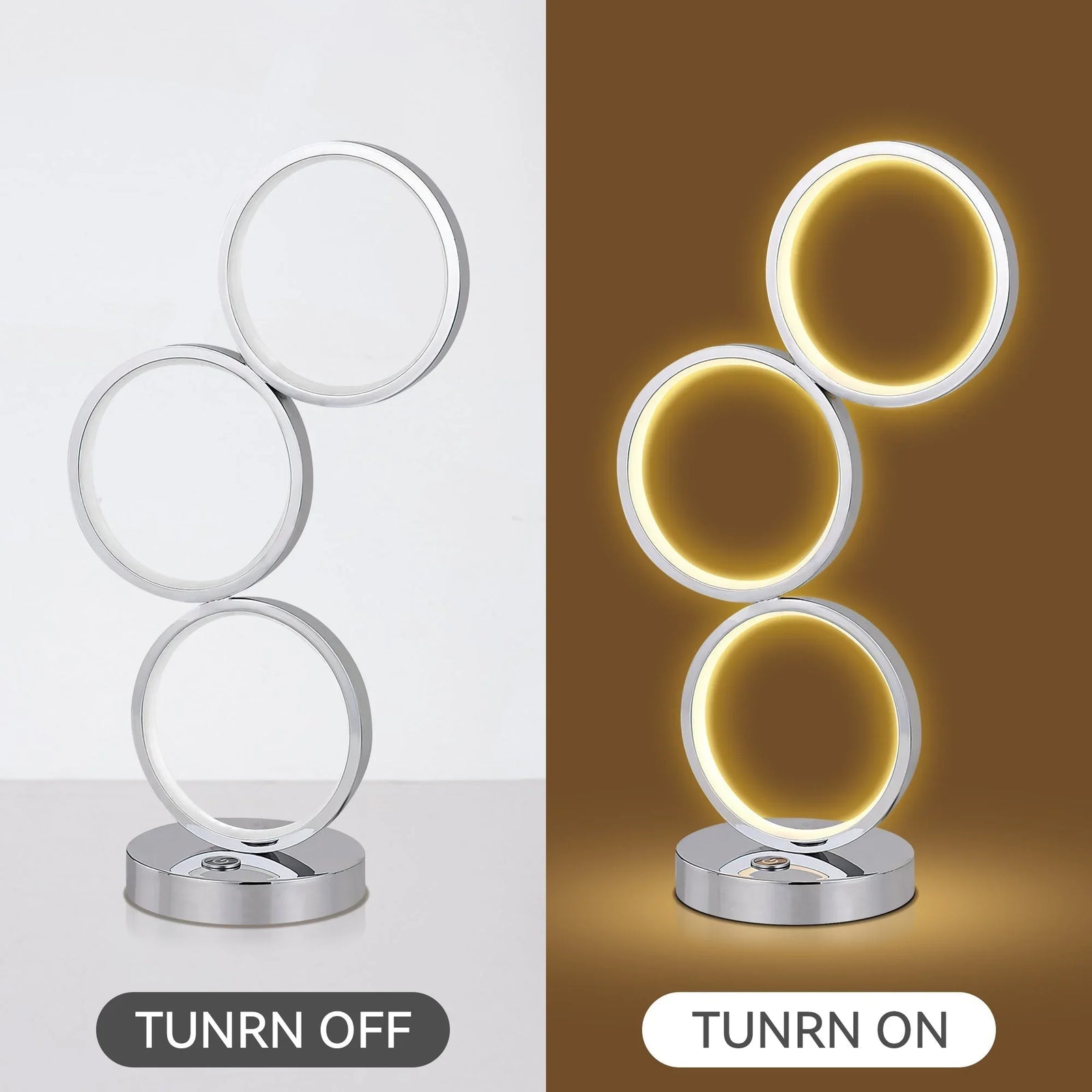 Iva LED Touch Table Lamp - Chrome