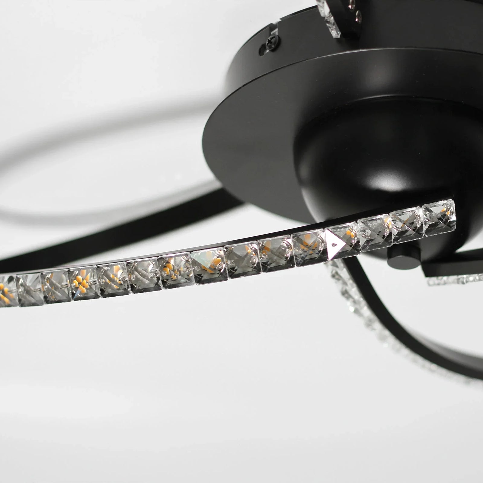 Irie Dimmable 3 Lights LED Ceiling Light - Black