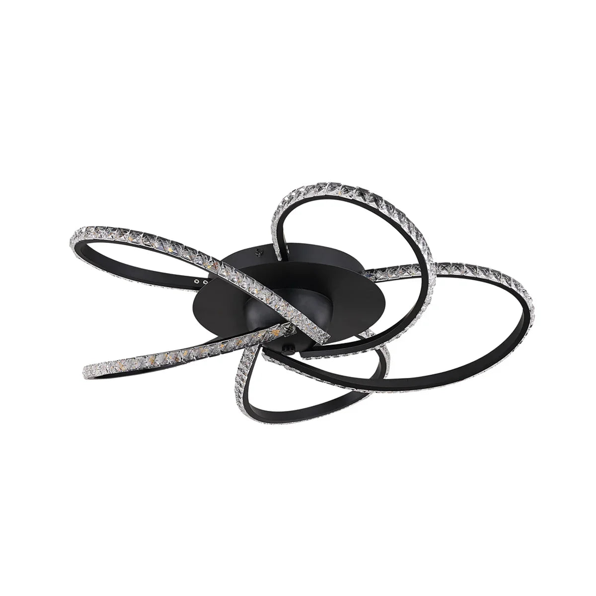 Irie Dimmable 5 Lights LED Ceiling Light - Black