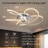 Irie Dimmable 5 Lights LED Ceiling Light - Chrome