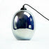 Moravian Oval Glass Pendant Light in Chrome, Speckled Effect, E27 Base