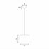 Ingrid Pendant Light Small White Drum Shade Paper Fabric Round 170cm