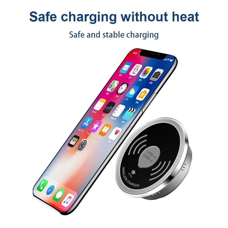 Wireless Charger With Pd+Usb Interface 1.2M Cable