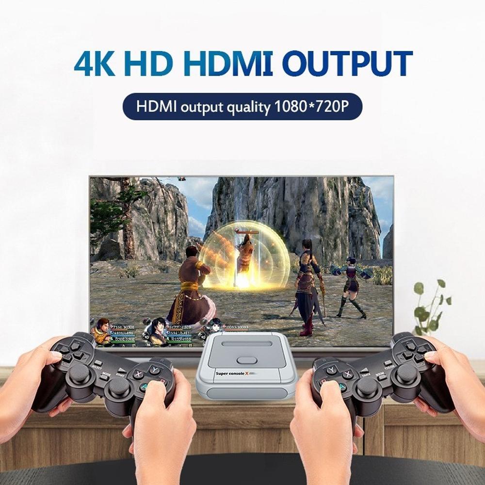 Wireless 4K Hd 3D Double Game Console - Super Console X 128G With 40000 Games - 64G