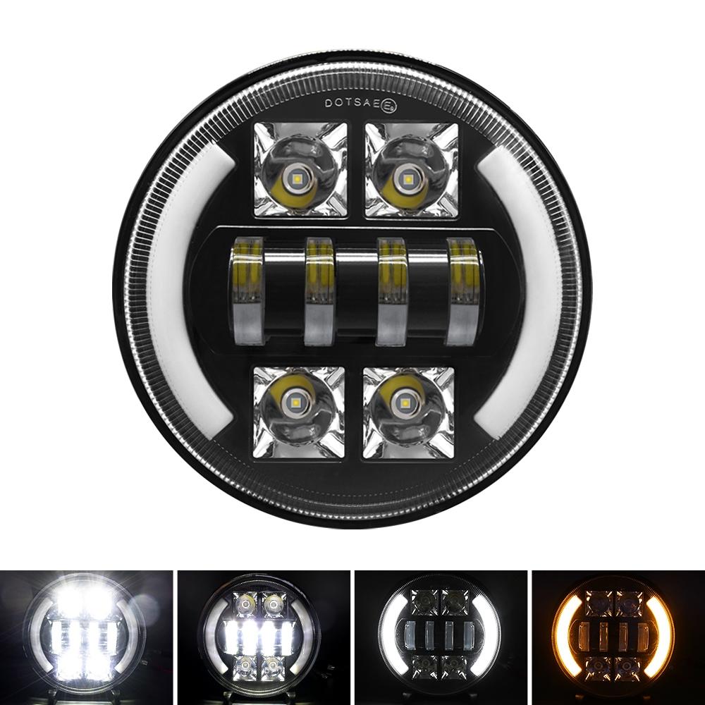 Car 7 Inch Dc9 - 30V Led Headlight Modification Accessories For Jeep Wrangler