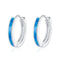 925 Sterling Silver Simple Opal Earrings For Women