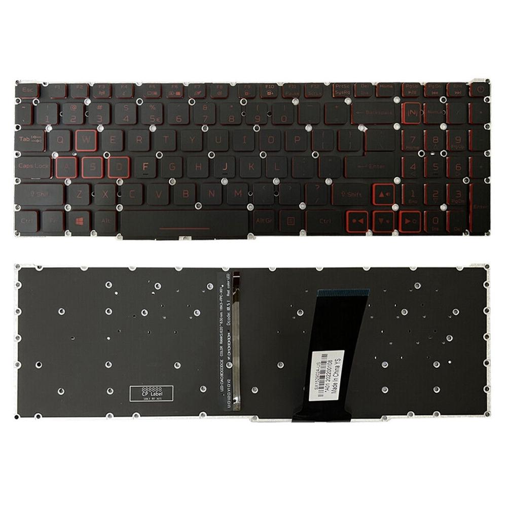 Red Backlit Laptop Keyboard - us Version - For Acer Nitro 5 An515-43