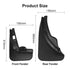 4Pcs / Set Car Auto Soft Plastic Splash Flaps Fender Guard - For Mercedes-Benz C-Class W205 2015-2020