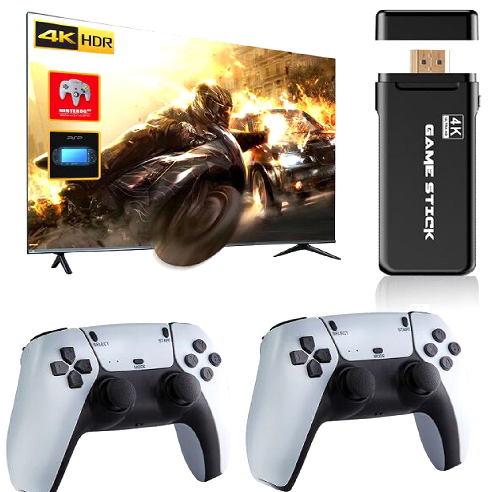 Wireless 4K Dual Game Console With 20000+ Games - 64G 15000+ Games