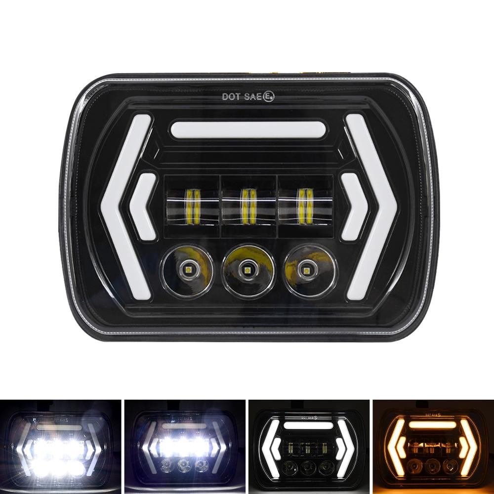 Car 7 Inch Square Dc9 - 30V Led Headlight Modification Accessories For Jeep Wrangler