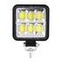 Car Square Work Light With 6 Cob Lamp Beads