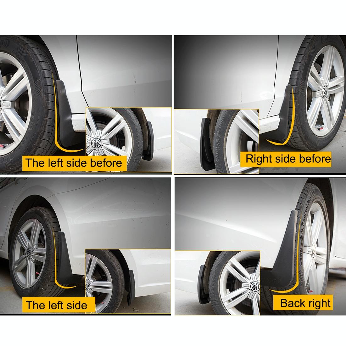 4 Pcs Car Auto Semi-Rigid Pvc Splash Flaps Fender Guard For Honda City