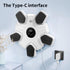 Bluetooth Music Boxing Machine - 4 Modes 9 Speeds Colourful Lights - With Adult Gloves White