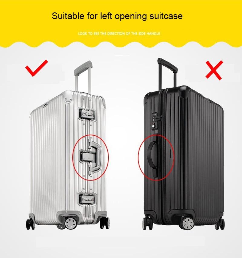 Waterproof Pvc Trolley Suitcase Cover - 24 Inch Rimless Transparent Dustproof