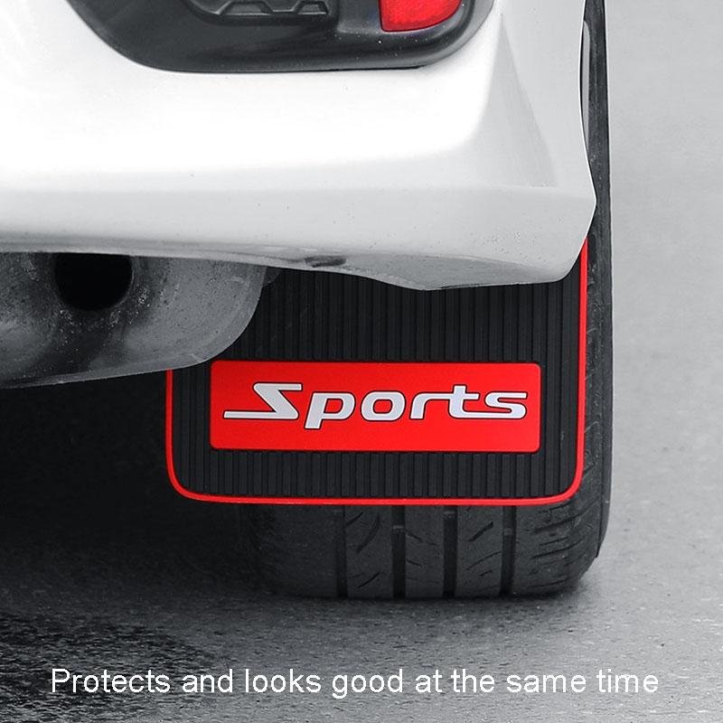 2Pcs Car Tire Mud Flap Modification Plastic Anti-Splash Mud Flap Fender Guard - Cat Eye - Large Sports