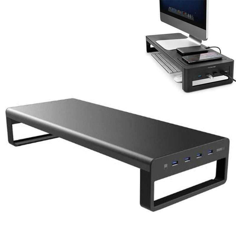 Enhanced Desktop Monitor with Built-in Storage Base