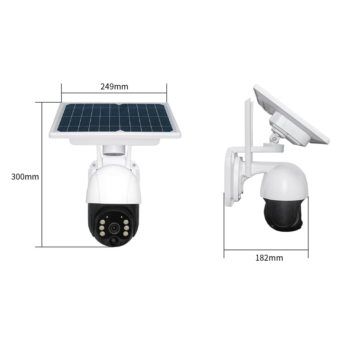 Full Hd Solar Wifi Camera With Pir Alarm And Night Vision