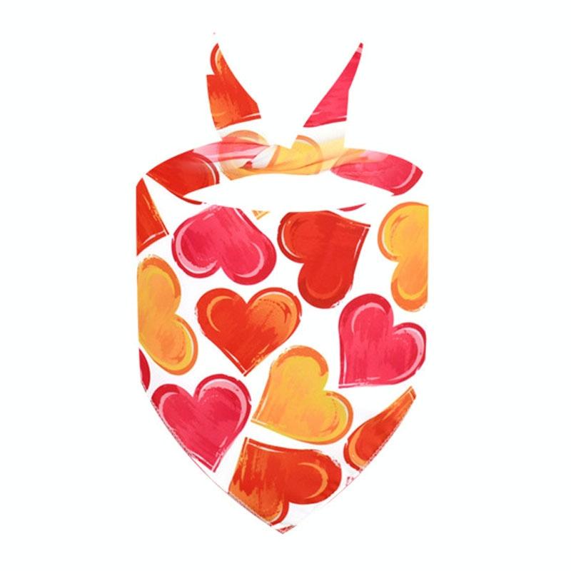 Cute Pet Triangle Towel Bib Cartoon Cats And Dogs Drool Towel Scarf - 04