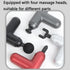 Red Mini Vibrating Fascia Massage Gun - Button Type