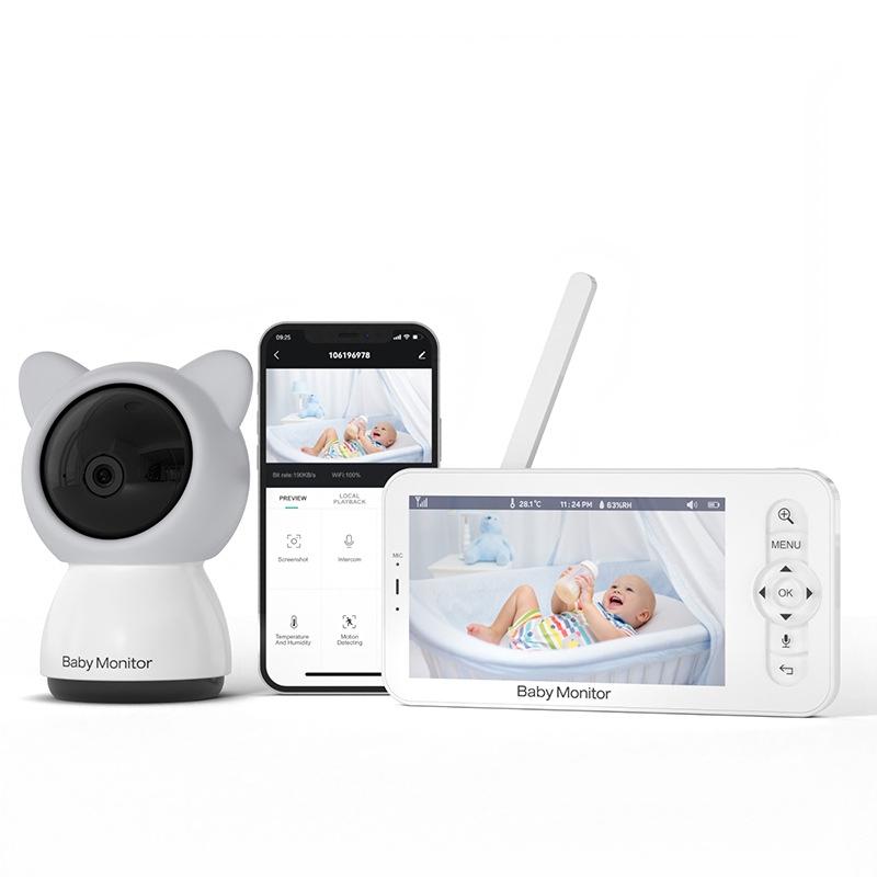 Wireless Hd Baby Monitor With 5 Screen