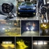 Car 3 Inch Continuous Two - Colour Spotlight 20W / 2000Lm / Dc9 - 30V