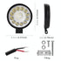 Car Round Work Light With 21Leds Smd - 2835 Lamp Beads