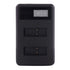 Lcd Screen Dual Batteries Charger for Gopro Hero5 with Displayed Capacity