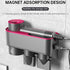 Wall Mounted Hair Dryer Bracket Storage Rack Black Nickel - Ordinary Red