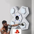 Rechargeable Bluetooth Boxing Machine With Adult & Child Gloves - Blue - With Child Gloves Blue