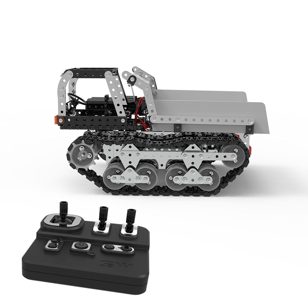 10-ch Remote Control Dump Truck Toy Diy Stainless Steel 2.4g Wireless