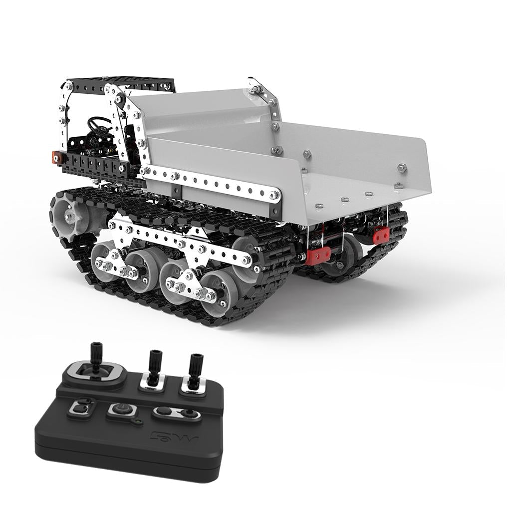 10-ch Remote Control Dump Truck Toy Diy Stainless Steel 2.4g Wireless