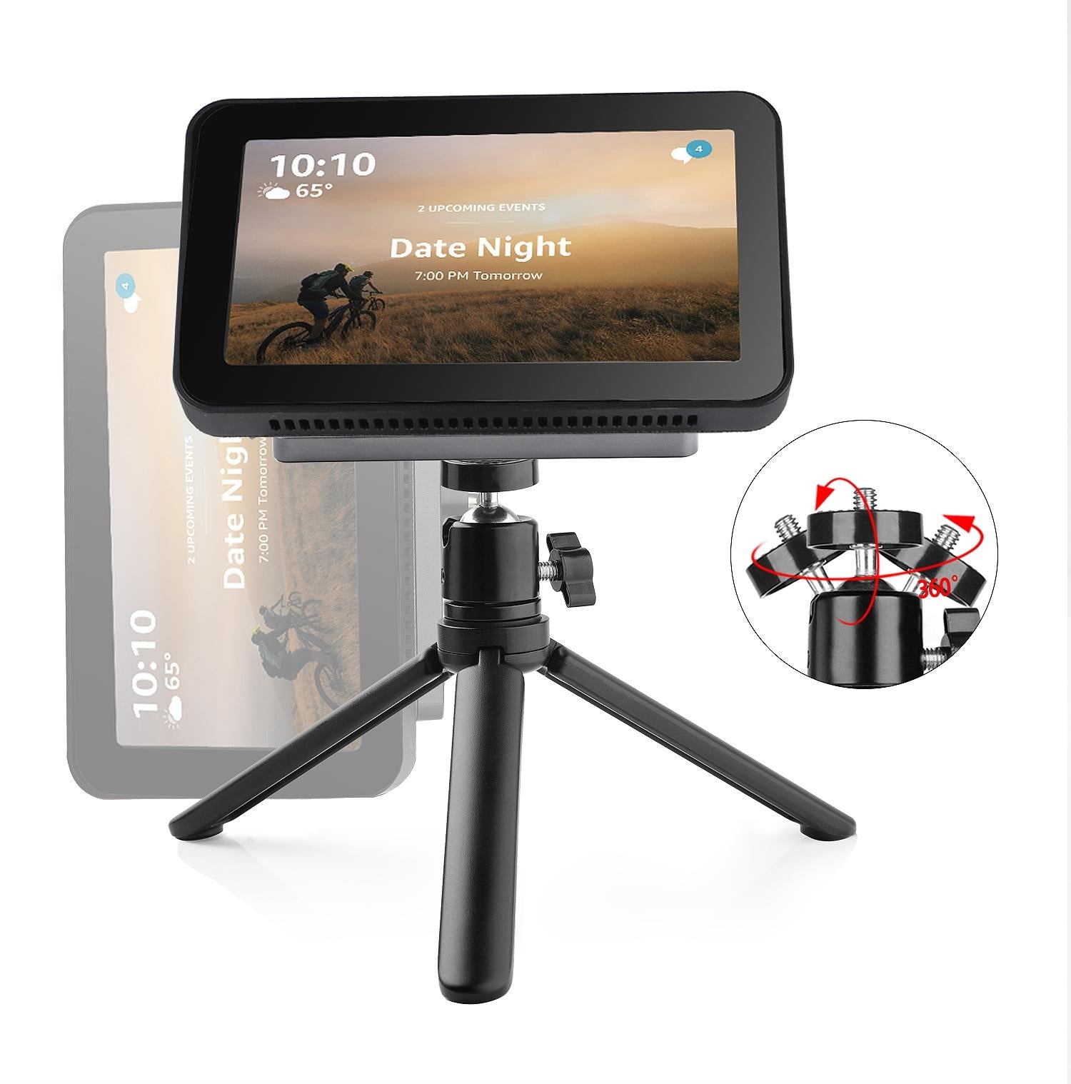 Echo Show 8 Smart Speaker With 360 Degree Rotating Holder Set