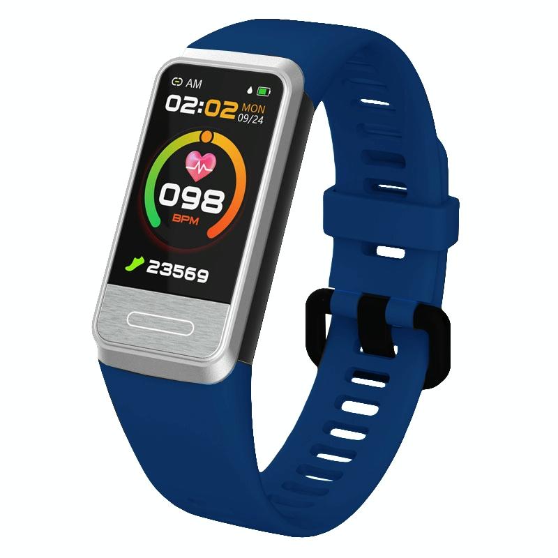 Smart Blood Glucose Sleep Tracker - Tft Hd Display - Black