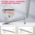 Foldable Aluminum Laptop Stand - Adjustable Height Base - Silver