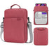 13 Inch Vertical Laptop Bag - Handheld Shoulder Crossbody - Light Gray