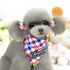 Pure Cotton Plaid Dog Scarf Small And Medium-Sized Dog Saliva Towel - Size S 20-30Cm - Red