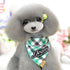 Pure Cotton Plaid Dog Scarf Small And Medium-Sized Dog Saliva Towel - Size S 20-30Cm - Red