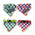 Pure Cotton Plaid Dog Scarf Small And Medium-Sized Dog Saliva Towel - Size S 20-30Cm - Red