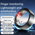Smart Ring With Heart Rate Blood Oxygen Sleep & Sports Modes - Size 11 - Black