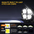 Car 3 Inch 4Leds Strobe Spotlight 20W / 2000Lm / 6000K / Dc9 - 80V - White