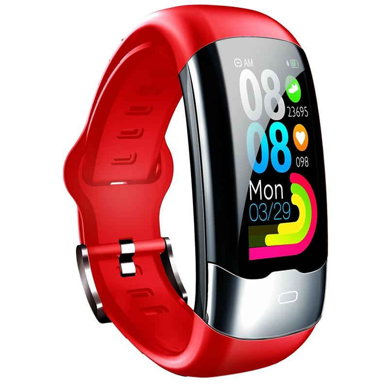 Smart Bracelet With Heart Rate And Blood Glucose Monitoring - Tft Hd - Black