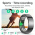 Smart Ring With Heart Rate Blood Oxygen Sleep & Sports Modes - Size 12 - Black