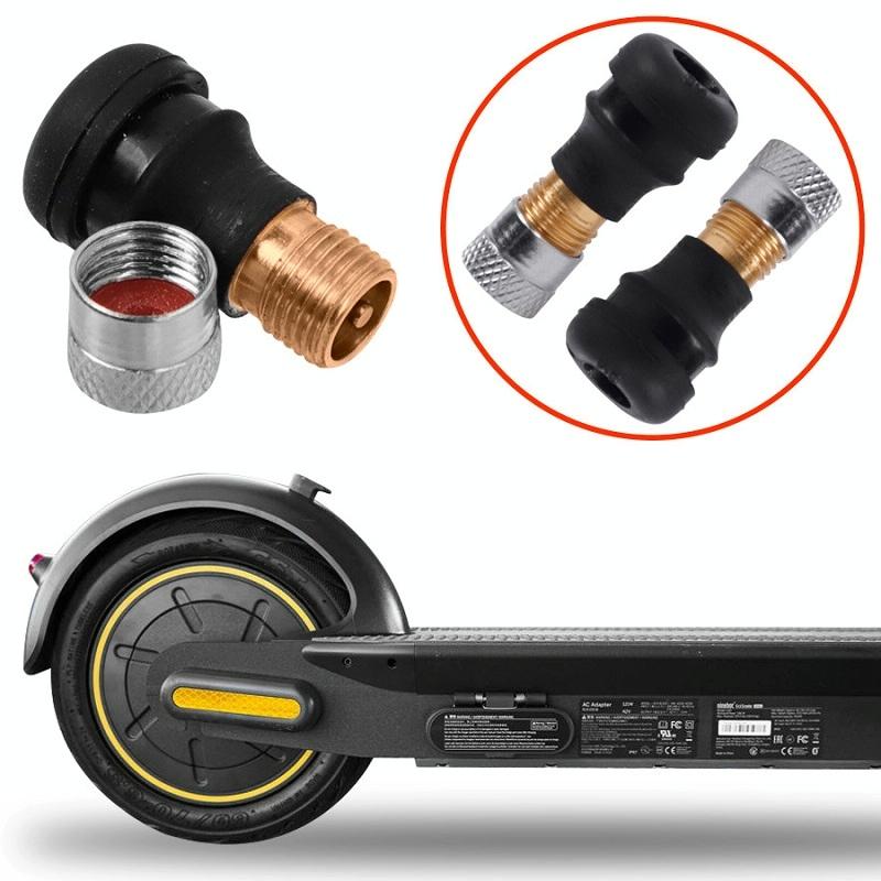 2-pack Ninebot Max G30 Scooter Tires with Vacuum Nozzle - Black