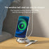 15W 3 In 1 Transparent Magnetic Wireless Charger - Black
