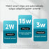 15W 3 In 1 Transparent Magnetic Wireless Charger - Black
