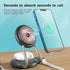 15W 3 In 1 Transparent Magnetic Wireless Charger - Black