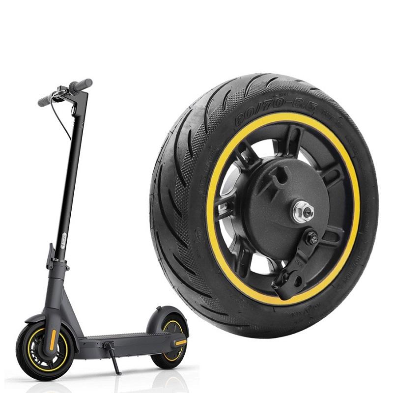 Front Wheel For Ninebot Max G30 - 10 Inch Tubeless Yellow