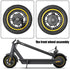 Front Wheel For Ninebot Max G30 - 10 Inch Tubeless Yellow